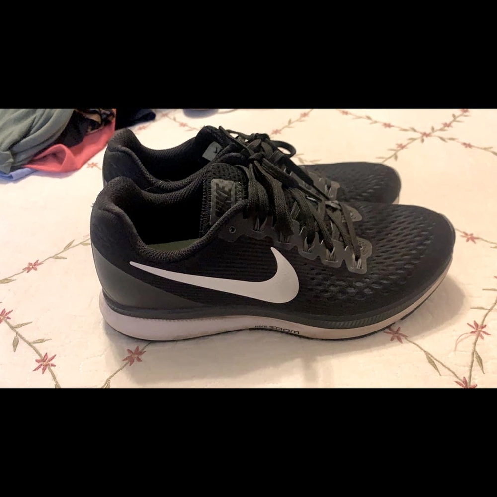 Nike tennis shoes .